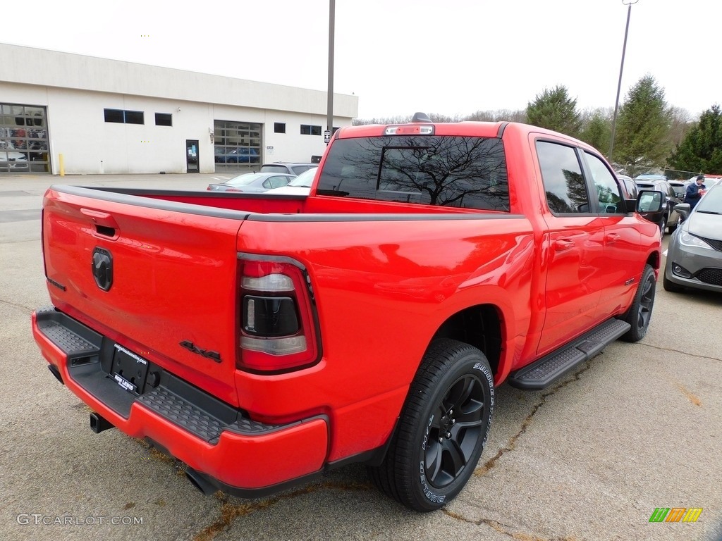 2021 1500 Big Horn Crew Cab 4x4 - Flame Red / Black photo #5