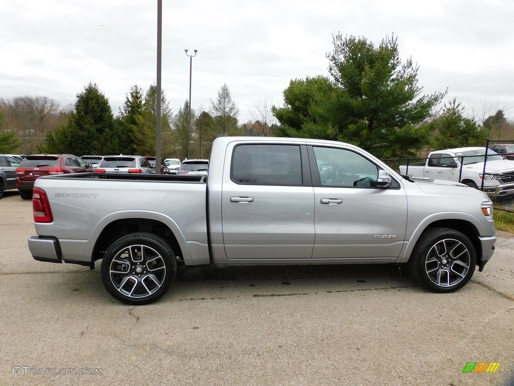 Billet Silver Metallic 2021 Ram 1500 Laramie Crew Cab 4x4 Exterior Photo #140445362