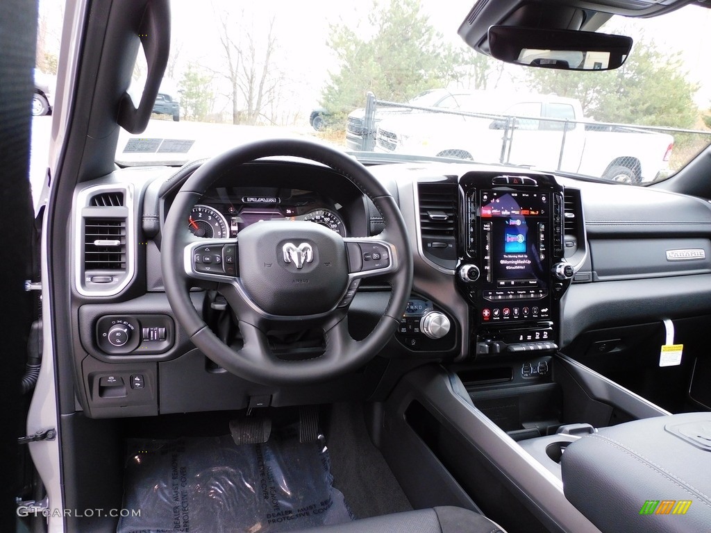 2021 Ram 1500 Laramie Crew Cab 4x4 Black Dashboard Photo #140445527