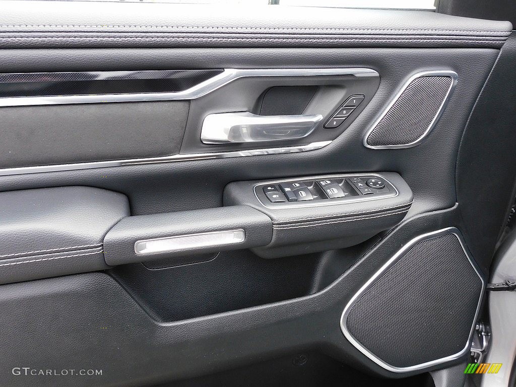 2021 Ram 1500 Laramie Crew Cab 4x4 Black Door Panel Photo #140445542
