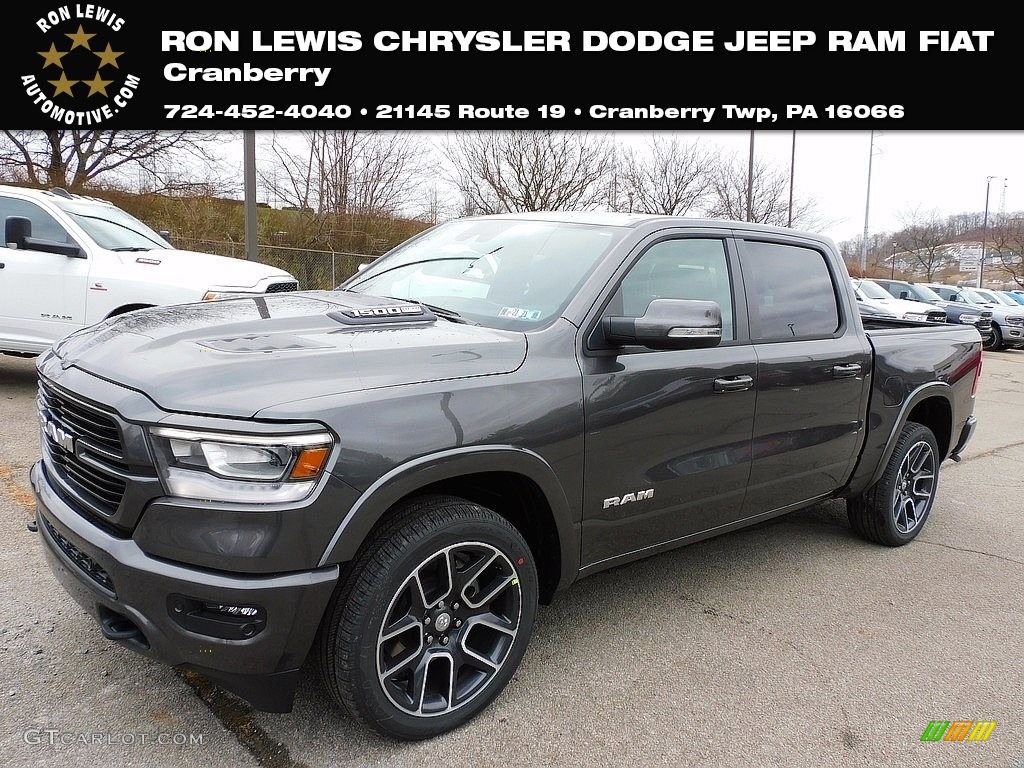 2021 1500 Laramie Crew Cab 4x4 - Granite Crystal Metallic / Black photo #1