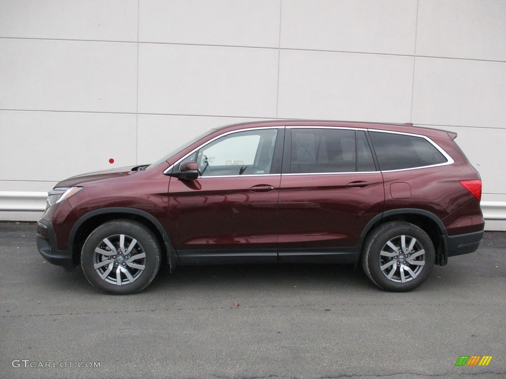 Deep Scarlet Pearl 2020 Honda Pilot EX-L AWD Exterior Photo #140445704