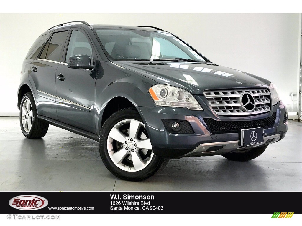 2011 ML 350 4Matic - Steel Grey Metallic / Ash photo #1