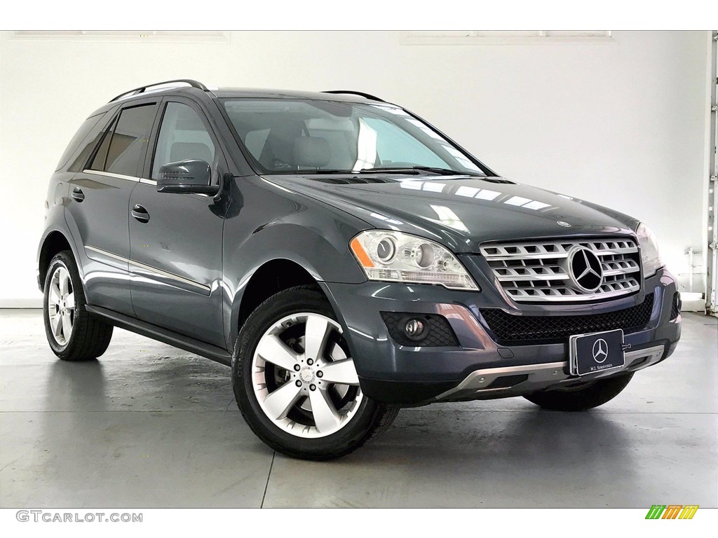 2011 ML 350 4Matic - Steel Grey Metallic / Ash photo #34
