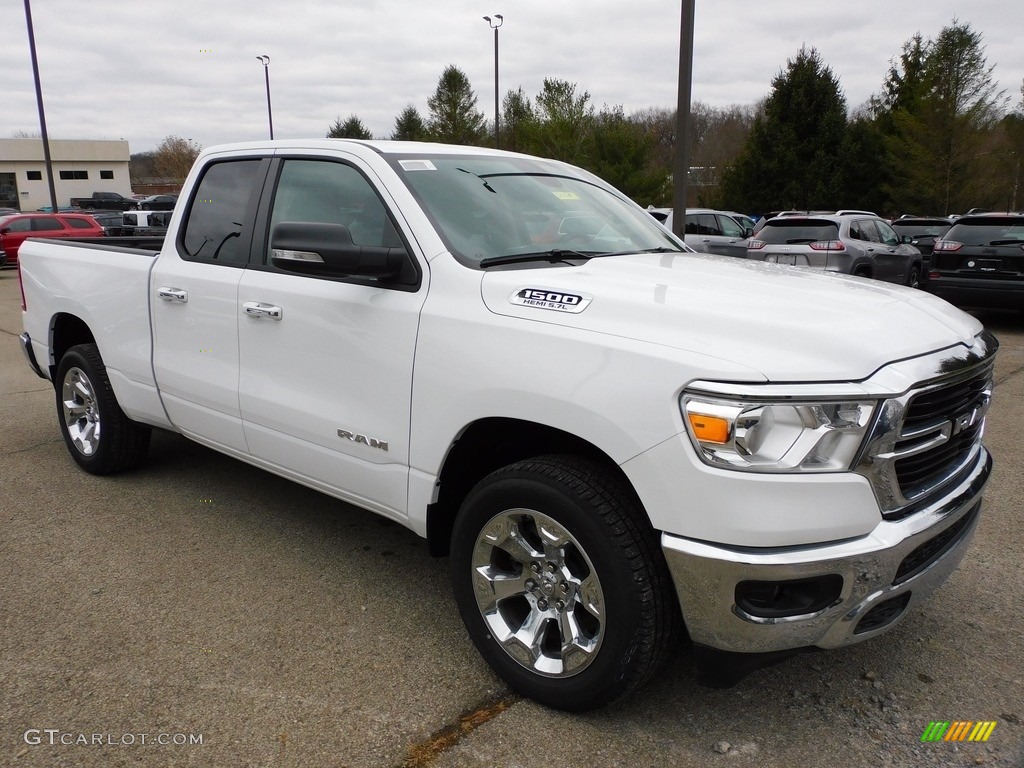 2020 1500 Big Horn Quad Cab 4x4 - Bright White / Black/Diesel Gray photo #3