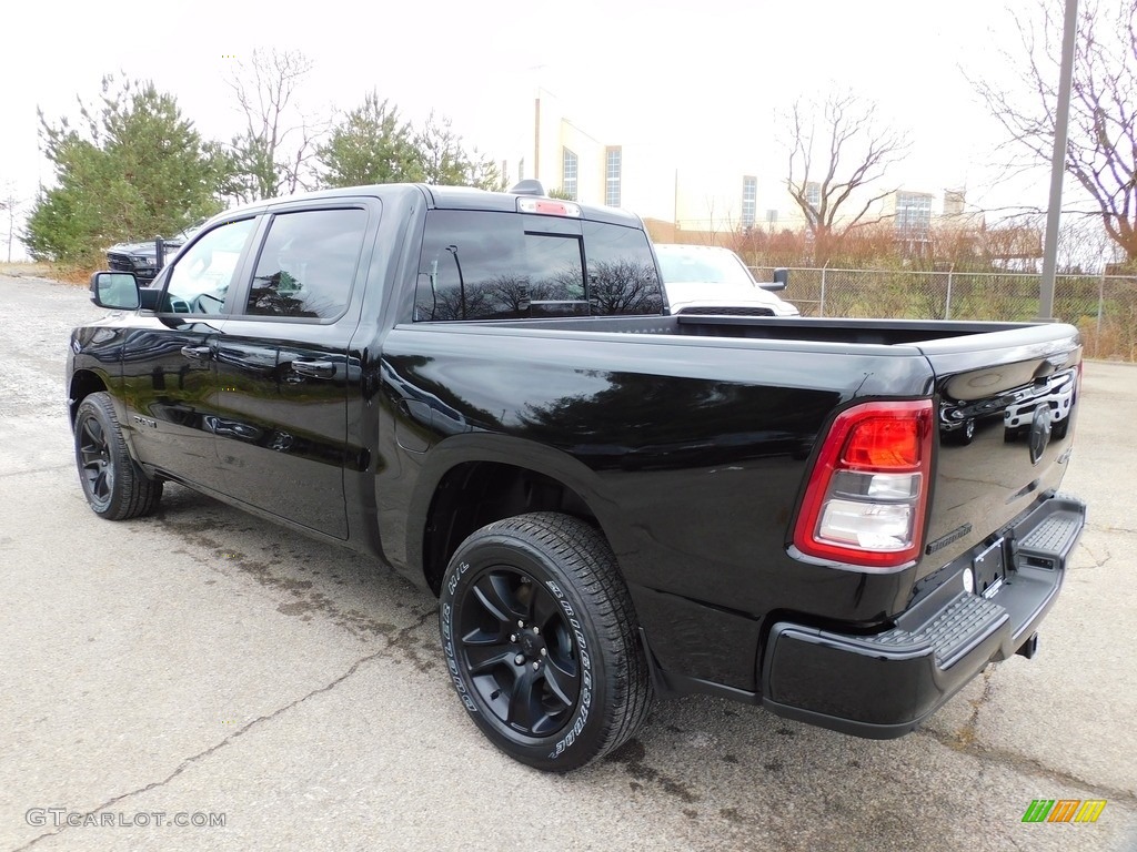 2020 1500 Big Horn Night Edition Crew Cab 4x4 - Diamond Black Crystal Pearl / Black photo #8