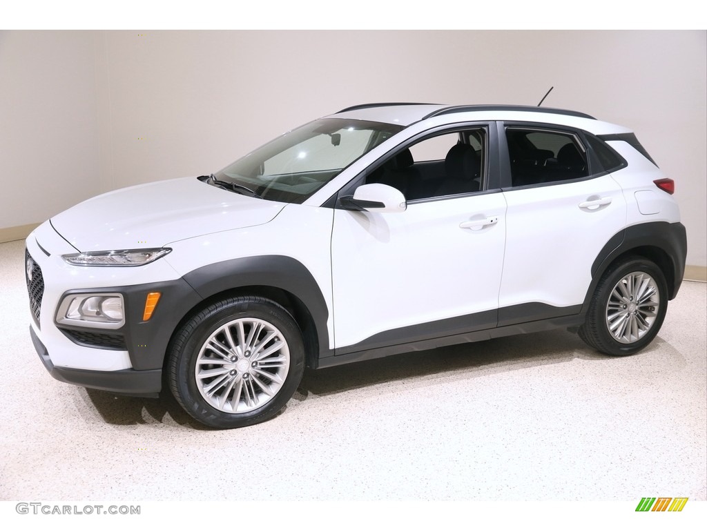 Chalk White 2018 Hyundai Kona SEL Exterior Photo #140447525