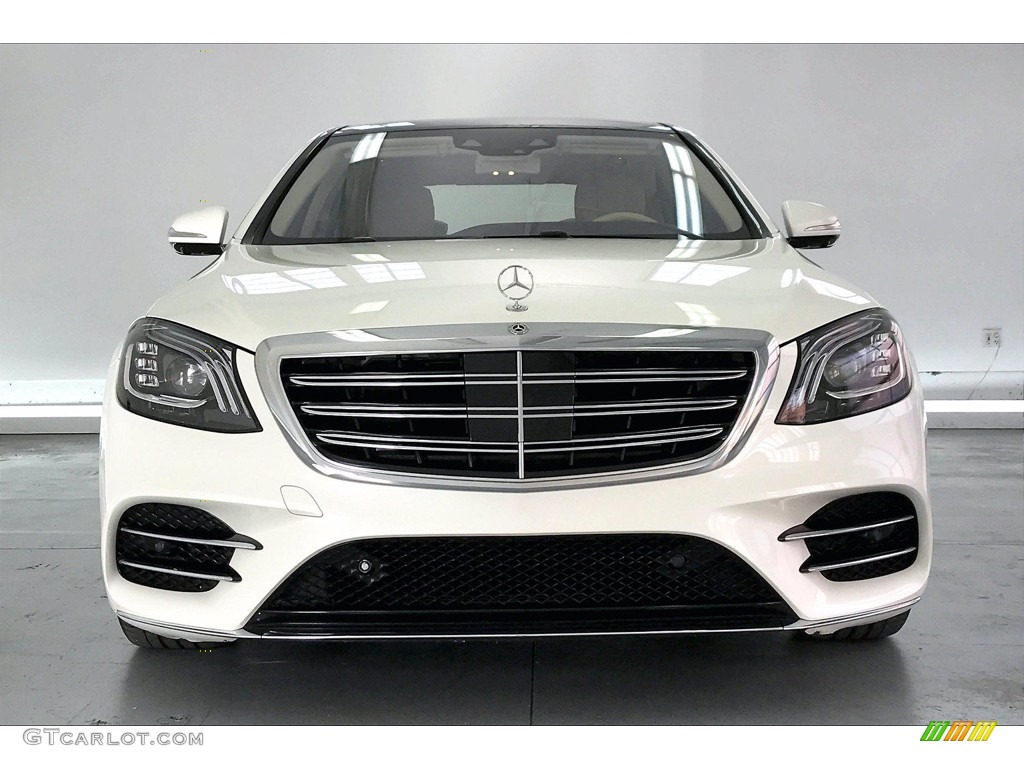 2018 S 450 Sedan - designo Diamond White Metallic / Silk Beige/Espresso Brown photo #2