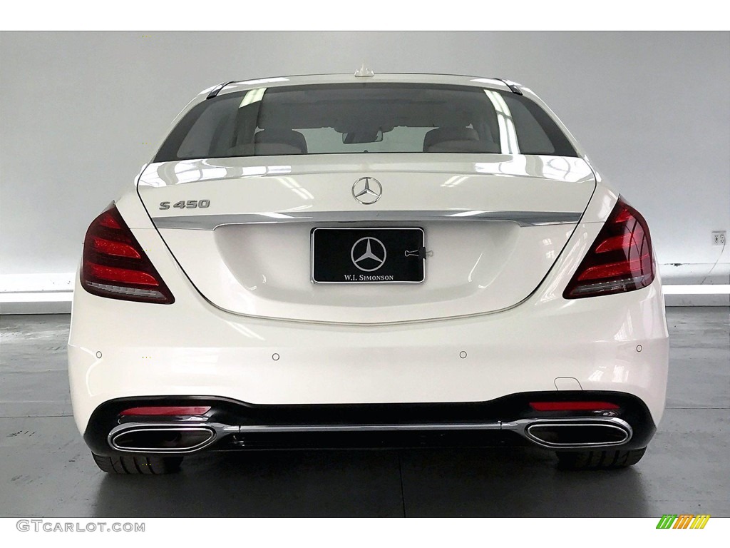 2018 S 450 Sedan - designo Diamond White Metallic / Silk Beige/Espresso Brown photo #3
