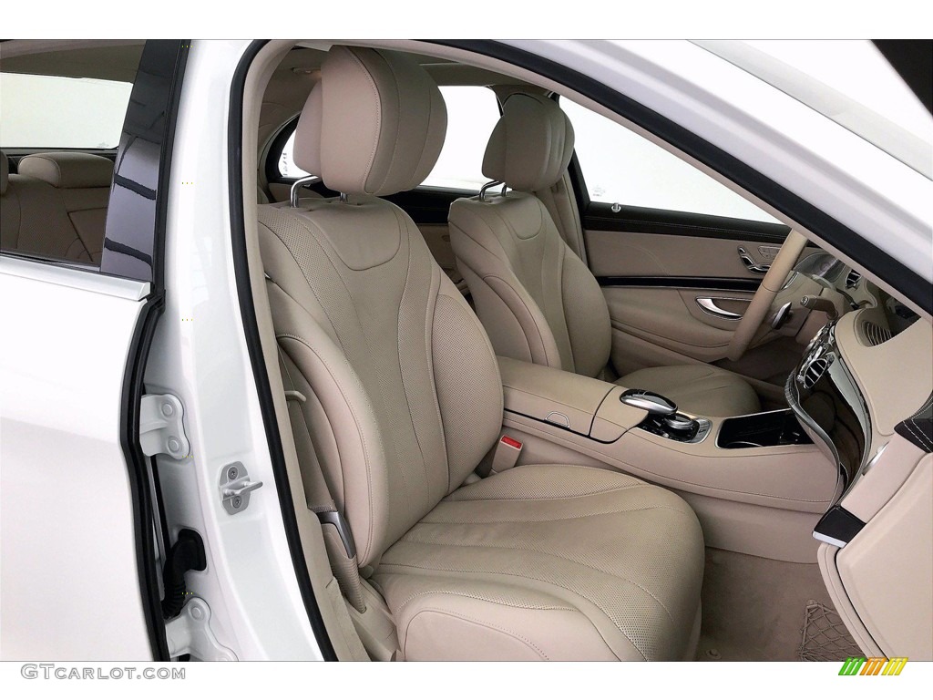 2018 S 450 Sedan - designo Diamond White Metallic / Silk Beige/Espresso Brown photo #6