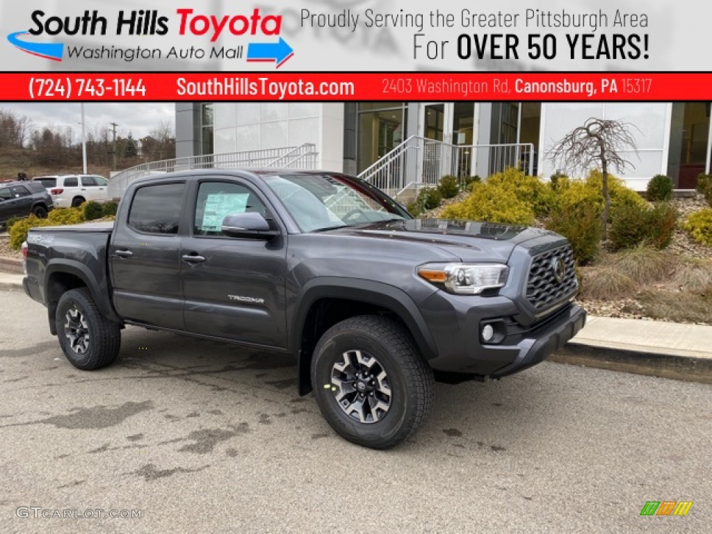 2021 Tacoma TRD Off Road Double Cab 4x4 - Magnetic Gray Metallic / TRD Cement/Black photo #1