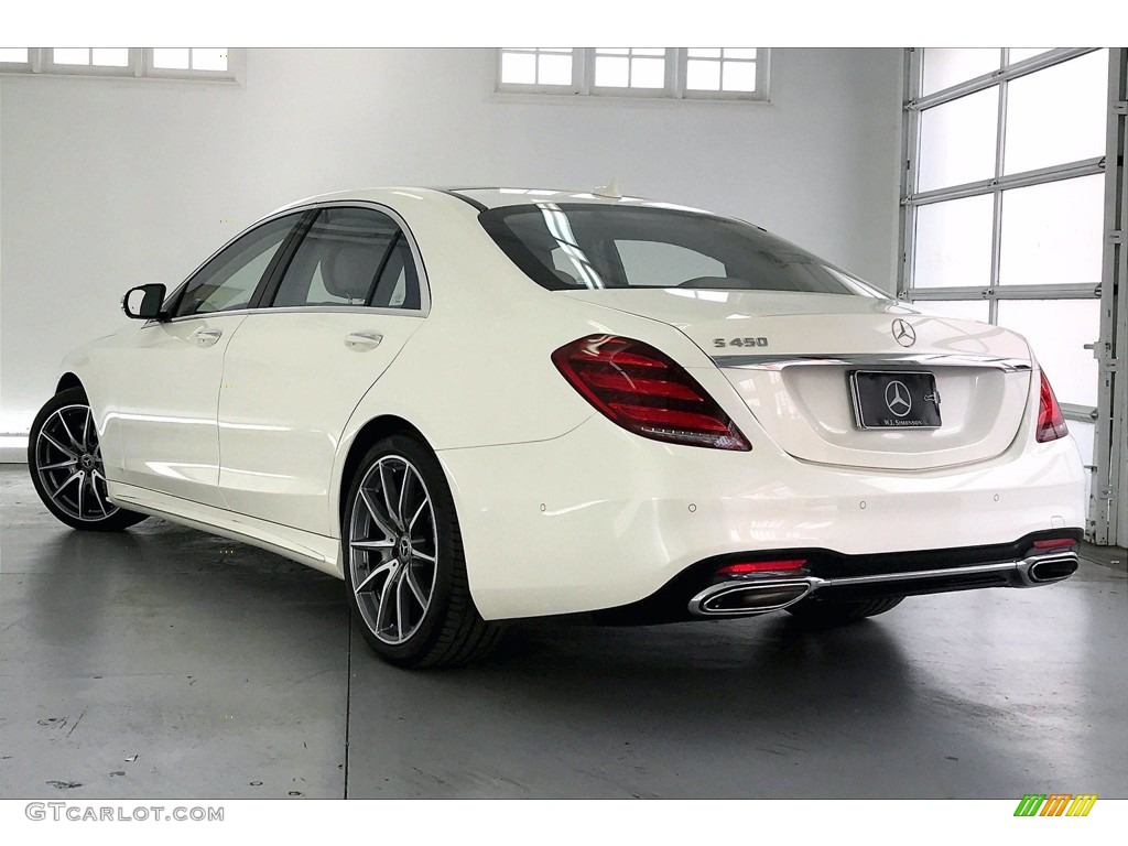 2018 S 450 Sedan - designo Diamond White Metallic / Silk Beige/Espresso Brown photo #10
