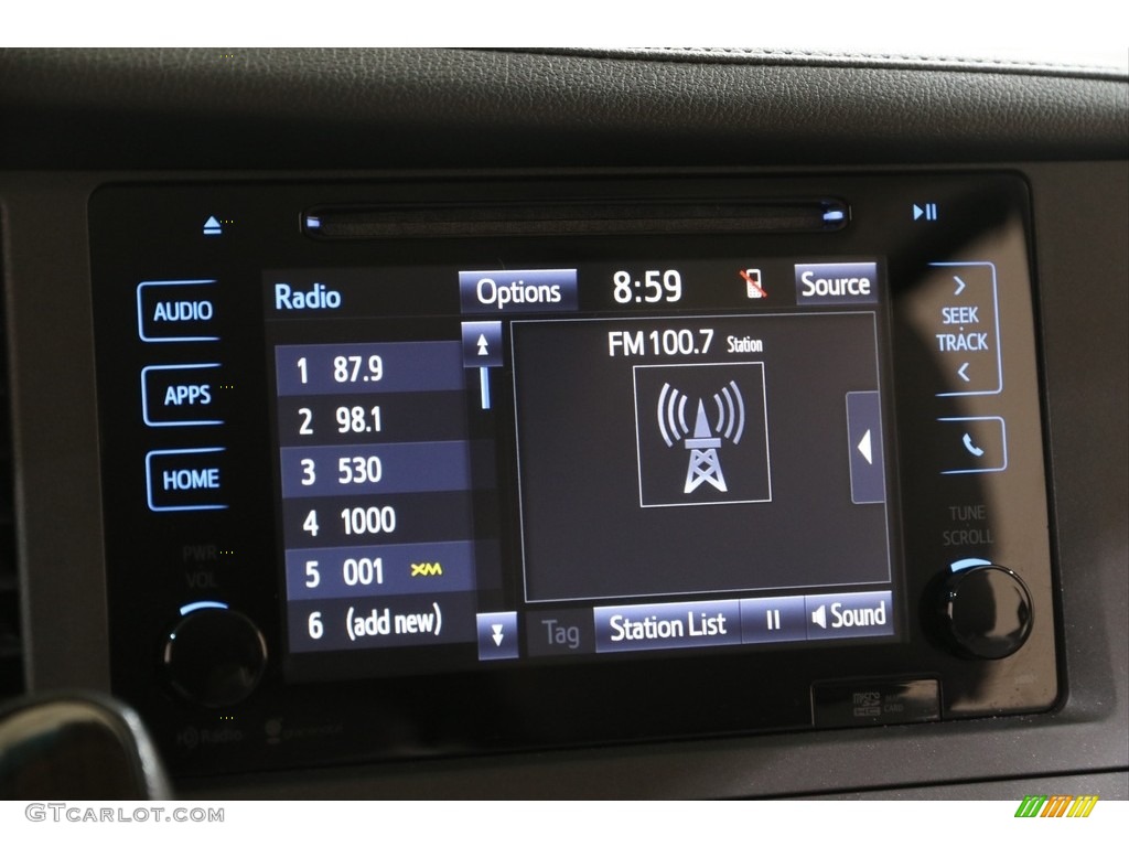 2015 Sienna XLE AWD - Shoreline Blue Pearl / Ash photo #12