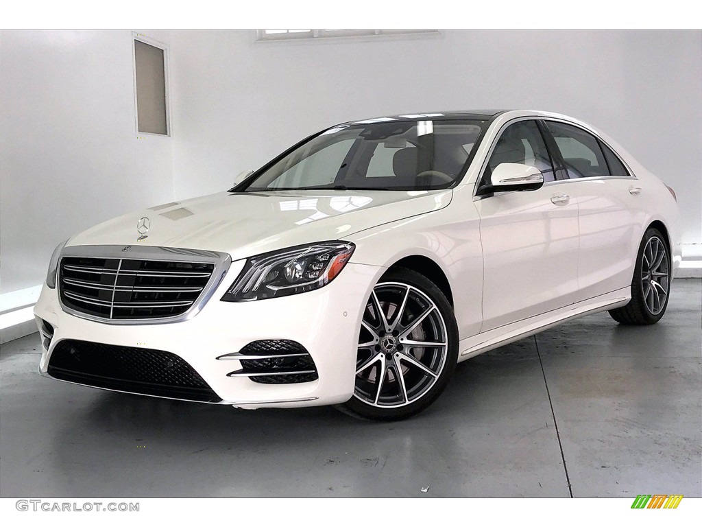 2018 S 450 Sedan - designo Diamond White Metallic / Silk Beige/Espresso Brown photo #12