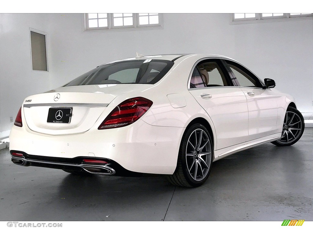 2018 S 450 Sedan - designo Diamond White Metallic / Silk Beige/Espresso Brown photo #13