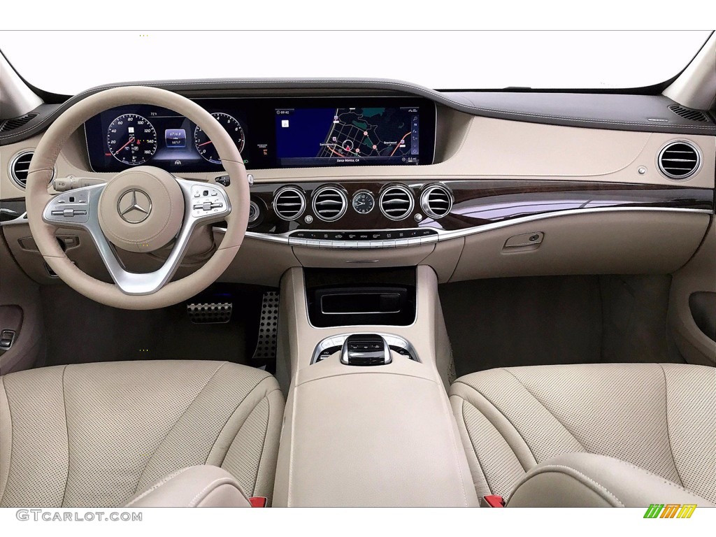 2018 S 450 Sedan - designo Diamond White Metallic / Silk Beige/Espresso Brown photo #15