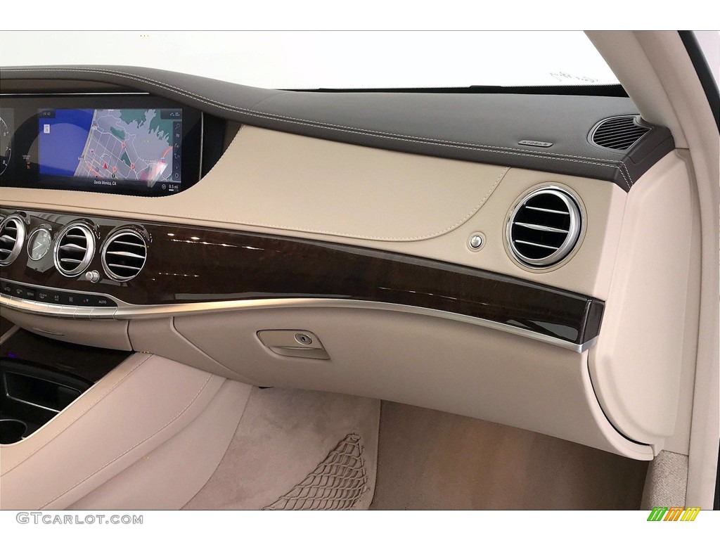 2018 S 450 Sedan - designo Diamond White Metallic / Silk Beige/Espresso Brown photo #16