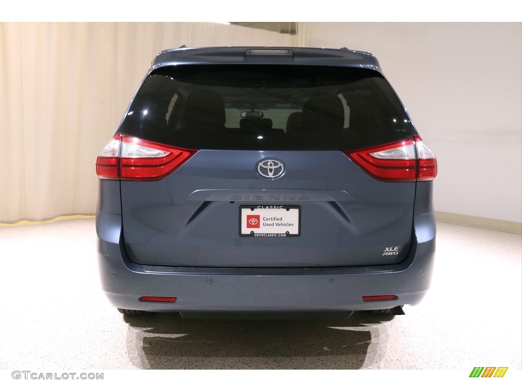 2015 Sienna XLE AWD - Shoreline Blue Pearl / Ash photo #22