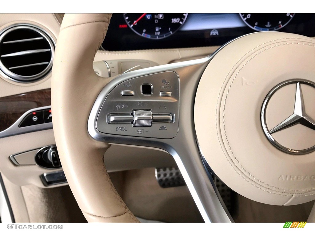 2018 S 450 Sedan - designo Diamond White Metallic / Silk Beige/Espresso Brown photo #21