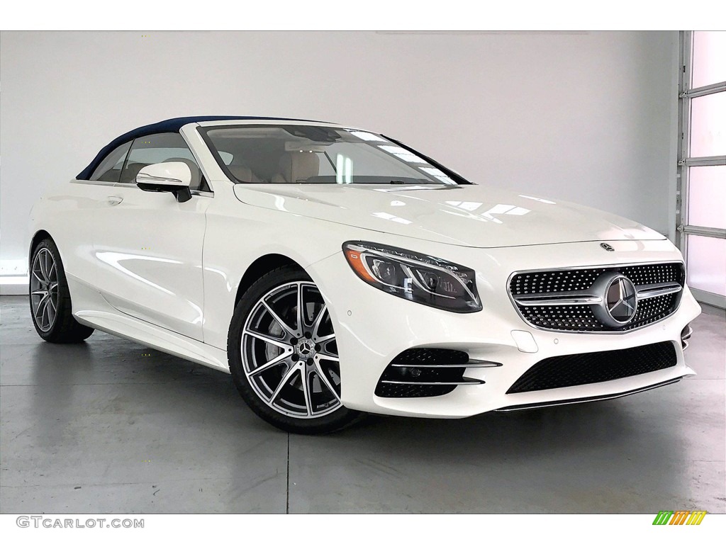 designo Diamond White Metallic 2020 Mercedes-Benz S 560 Cabriolet Exterior Photo #140448641