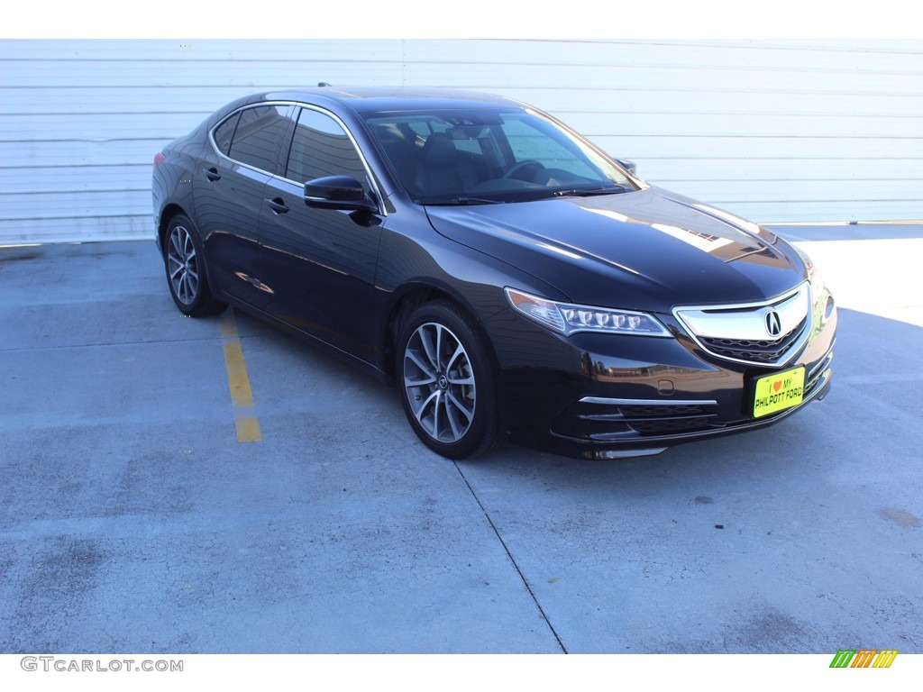 Crystal Black Pearl 2016 Acura TLX 3.5 Technology Exterior Photo #140448881