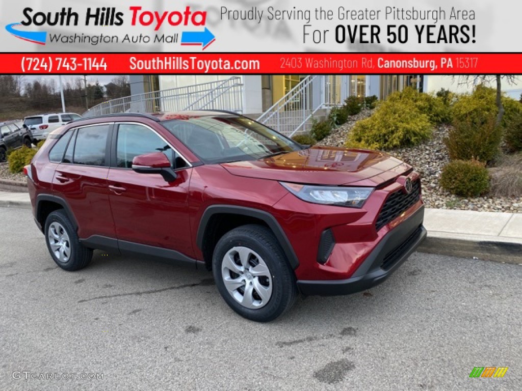 2021 RAV4 LE AWD - Ruby Flare Pearl / Black photo #1