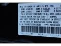 NH731P: Crystal Black Pearl 2016 Acura TLX 3.5 Technology Color Code