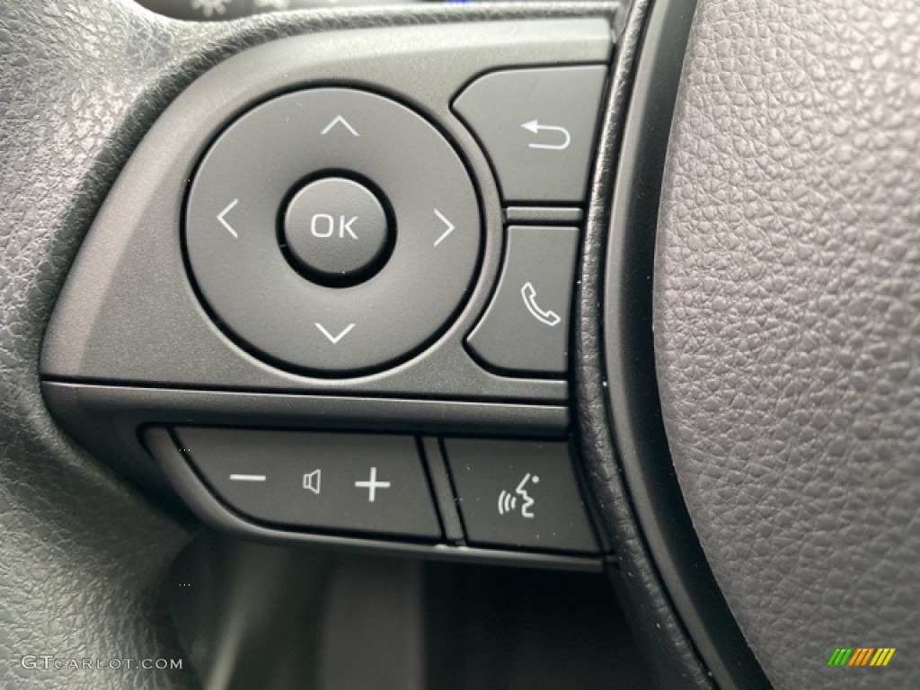 2021 Toyota Corolla Hybrid LE Black Steering Wheel Photo #140449184
