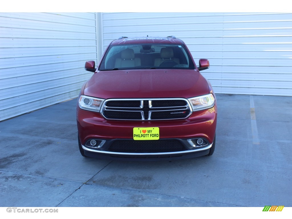 2014 Durango Limited AWD - Deep Cherry Red Crystal Pearl / Black/Light Frost Beige photo #3