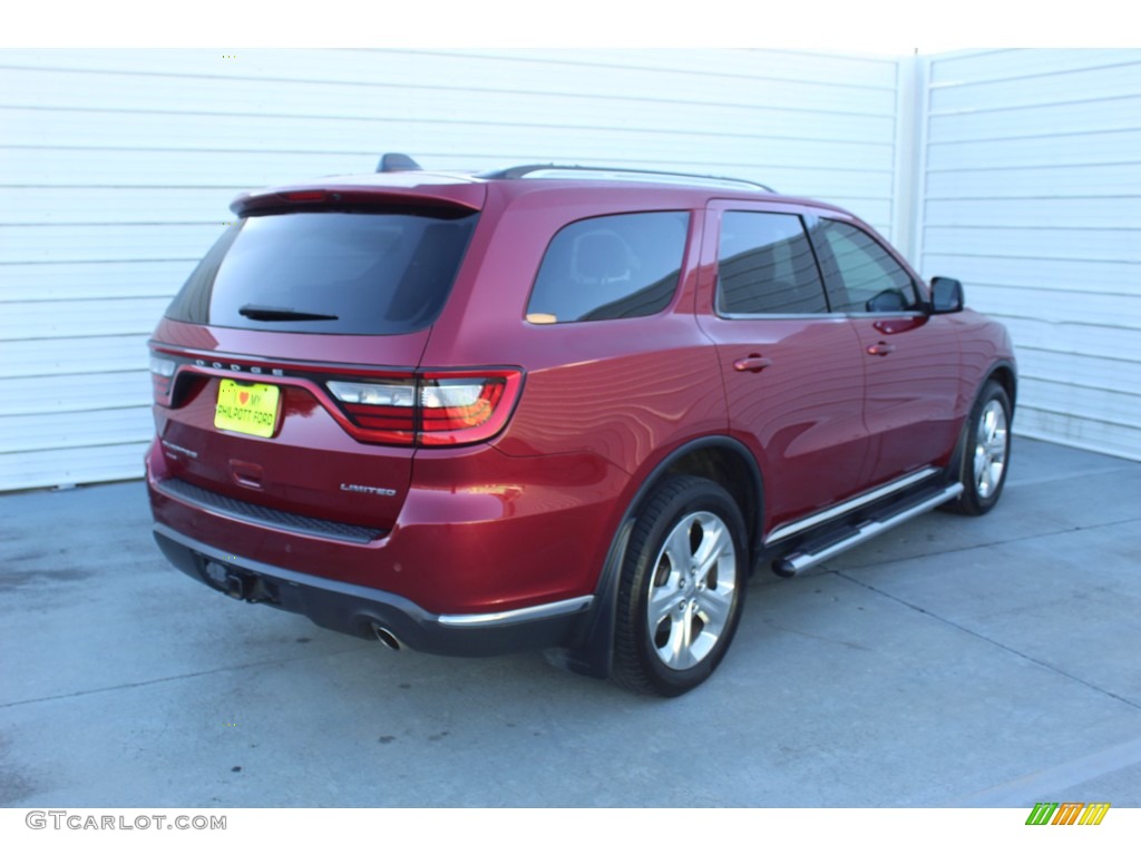 2014 Durango Limited AWD - Deep Cherry Red Crystal Pearl / Black/Light Frost Beige photo #10