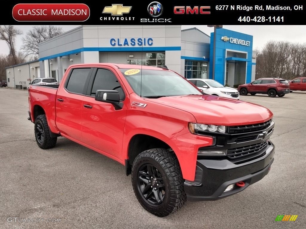 2020 Silverado 1500 LT Trail Boss Crew Cab 4x4 - Red Hot / Jet Black photo #1