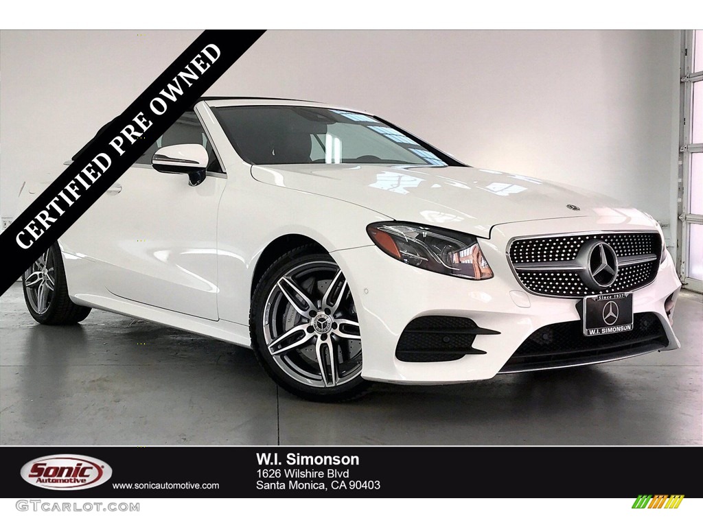 2018 E 400 Convertible - Polar White / Black photo #1