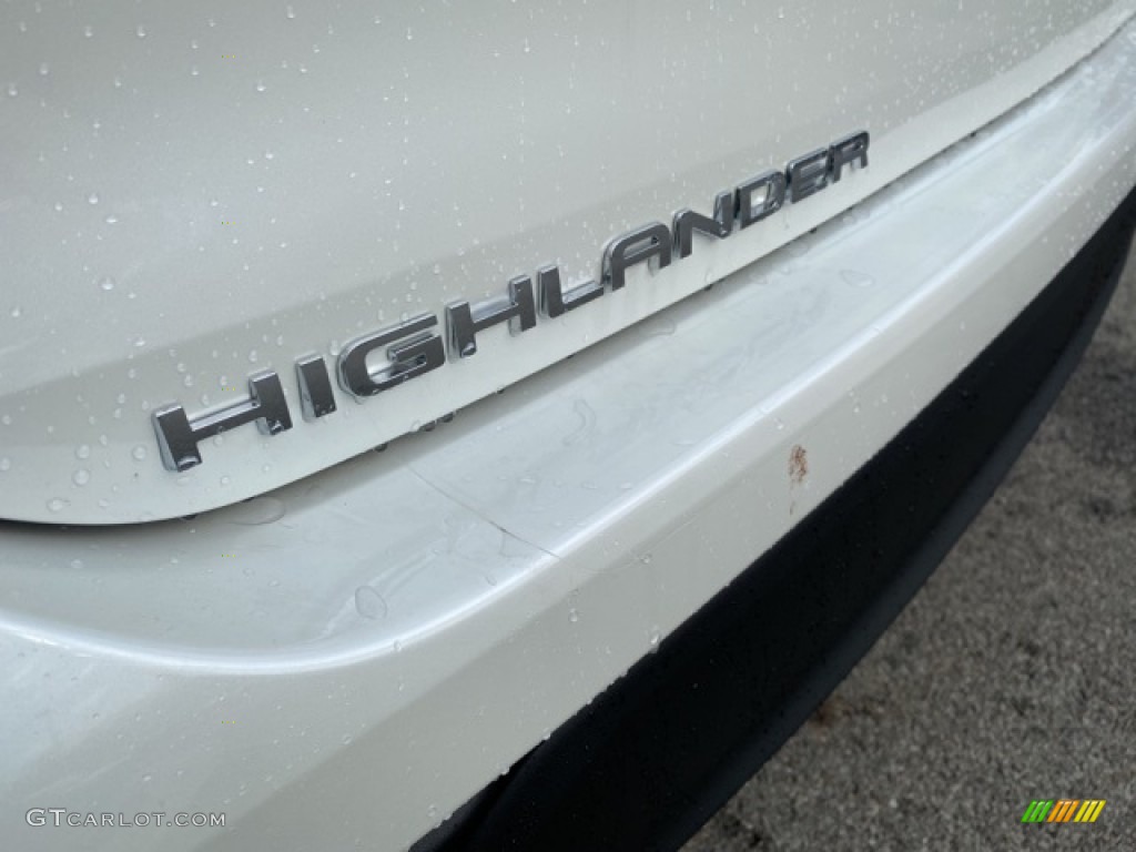 2021 Highlander Hybrid XLE AWD - Blizzard White Pearl / Black photo #25