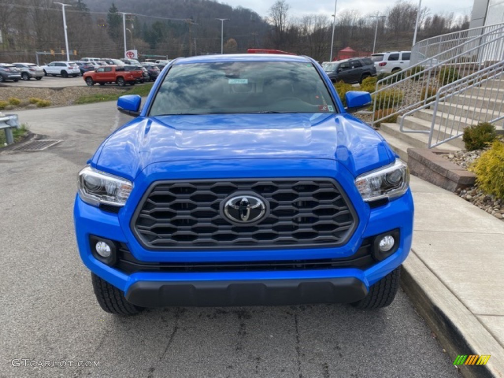 2021 Tacoma TRD Off Road Double Cab 4x4 - Voodoo Blue / TRD Cement/Black photo #11