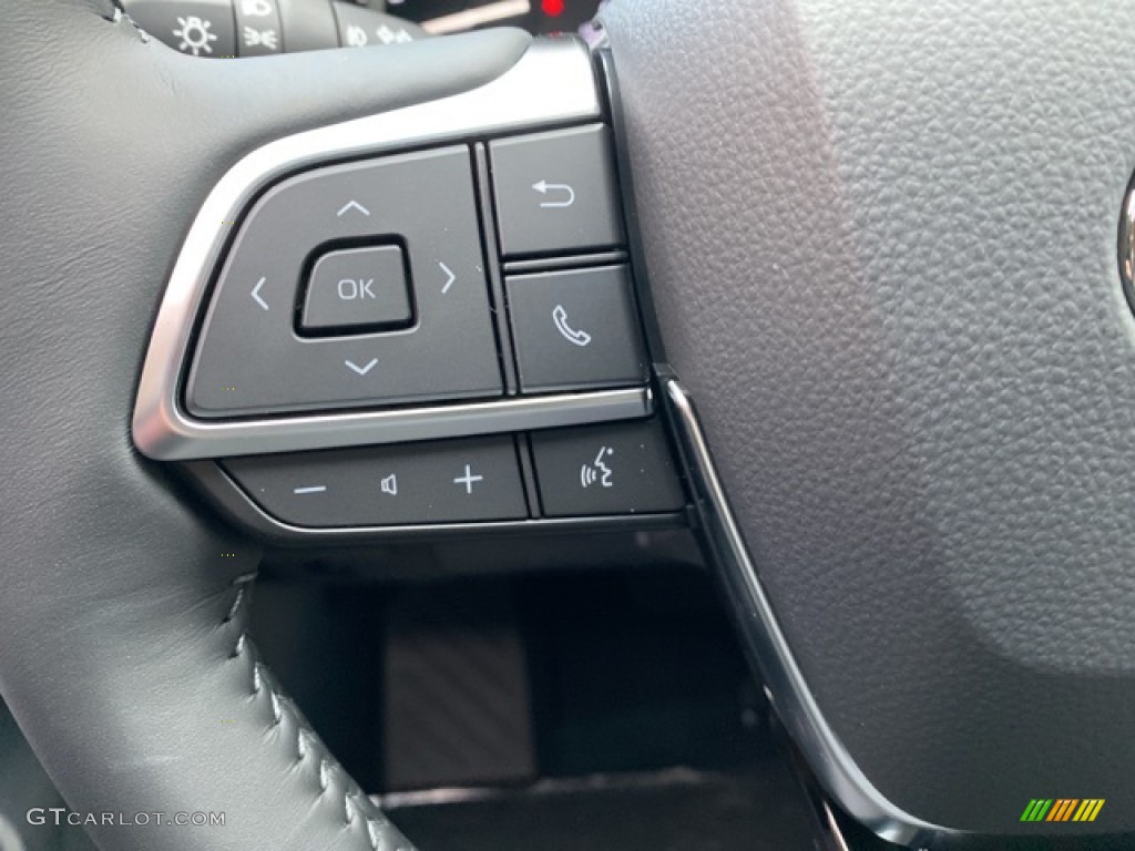 2021 Toyota Highlander XLE AWD Black Steering Wheel Photo #140456191
