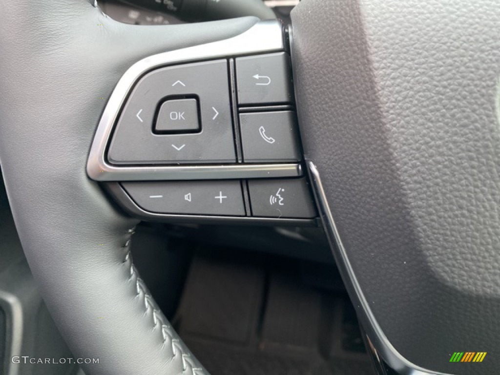 2021 Toyota Highlander Limited AWD Black Steering Wheel Photo #140457383