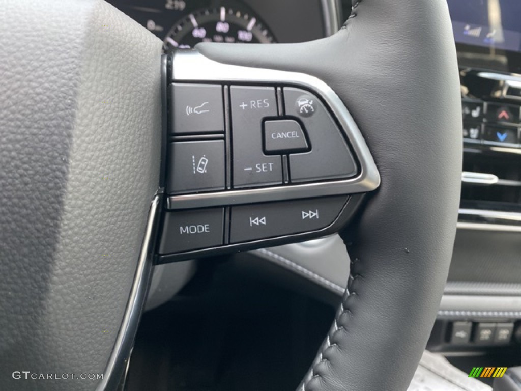 2021 Toyota Highlander Limited AWD Black Steering Wheel Photo #140457403