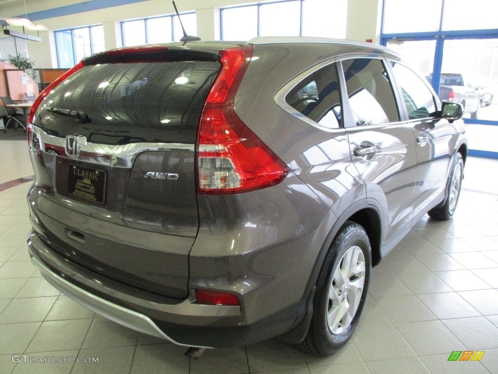 2016 CR-V EX-L AWD - Urban Titanium Metallic / Gray photo #6