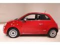 2015 Rosso (Red) Fiat 500 Lounge  photo #4