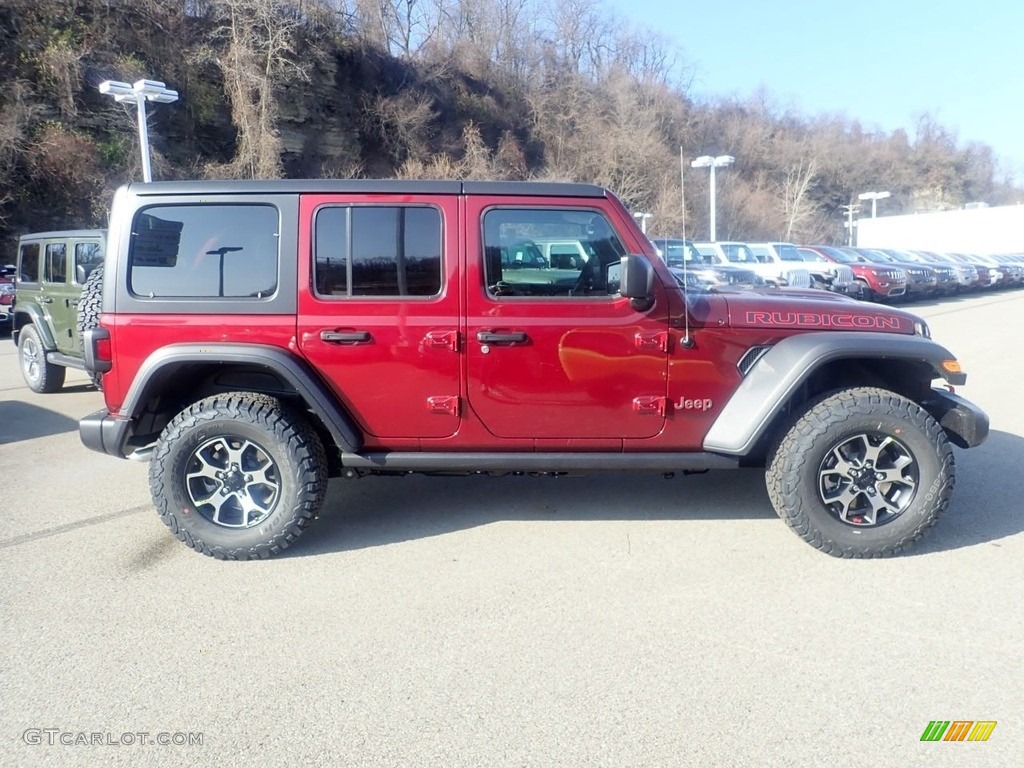 Snazzberry Pearl 2021 Jeep Wrangler Unlimited Rubicon 4x4 Exterior Photo #140460838