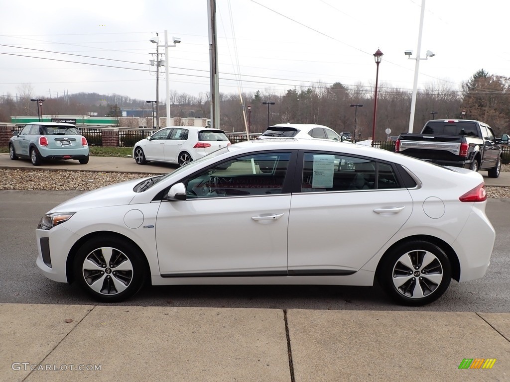 2019 Ioniq Hybrid Limited - Ceramic White / Black photo #6