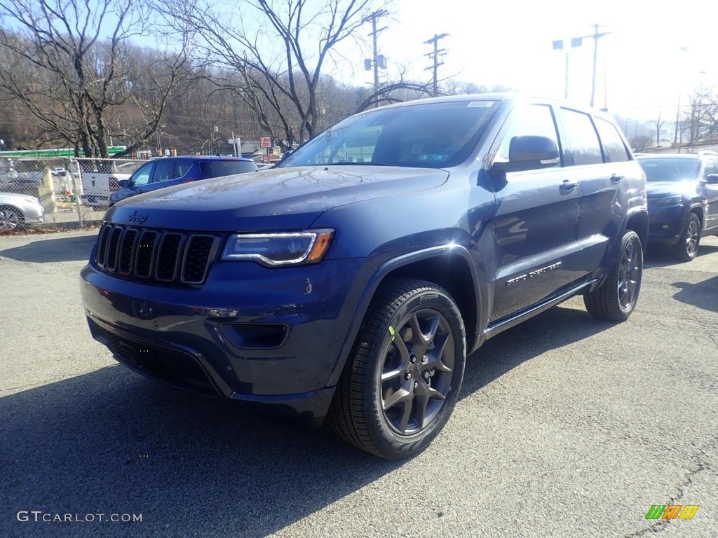 2021 Grand Cherokee Limited 4x4 - Slate Blue Pearl / Black photo #1