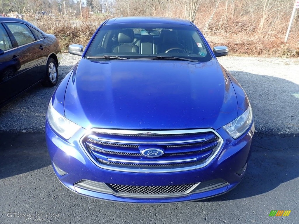 2013 Taurus Limited - Deep Impact Blue Metallic / Charcoal Black photo #6