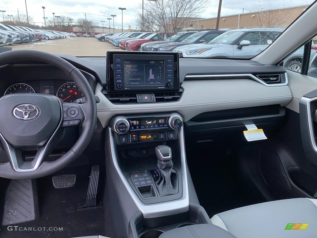 2021 Toyota RAV4 XLE Premium AWD Light Gray Dashboard Photo #140464165