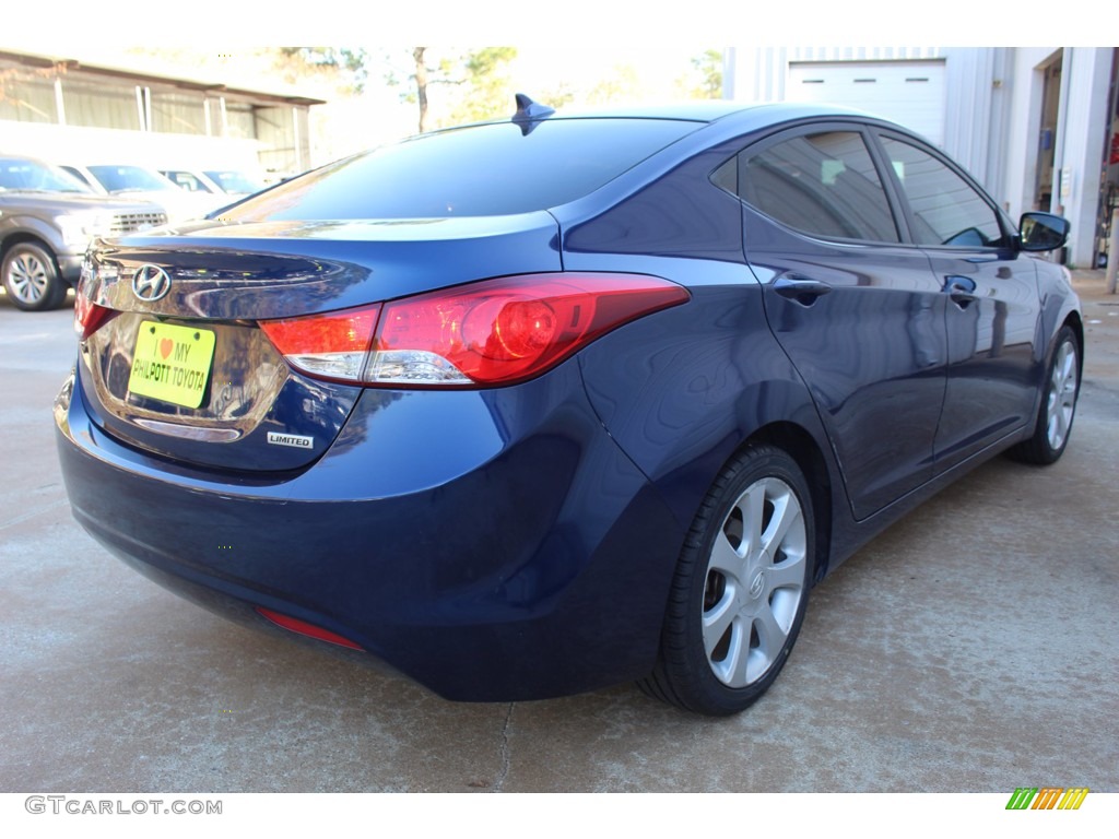2013 Elantra Limited - Atlantic Blue / Gray photo #8