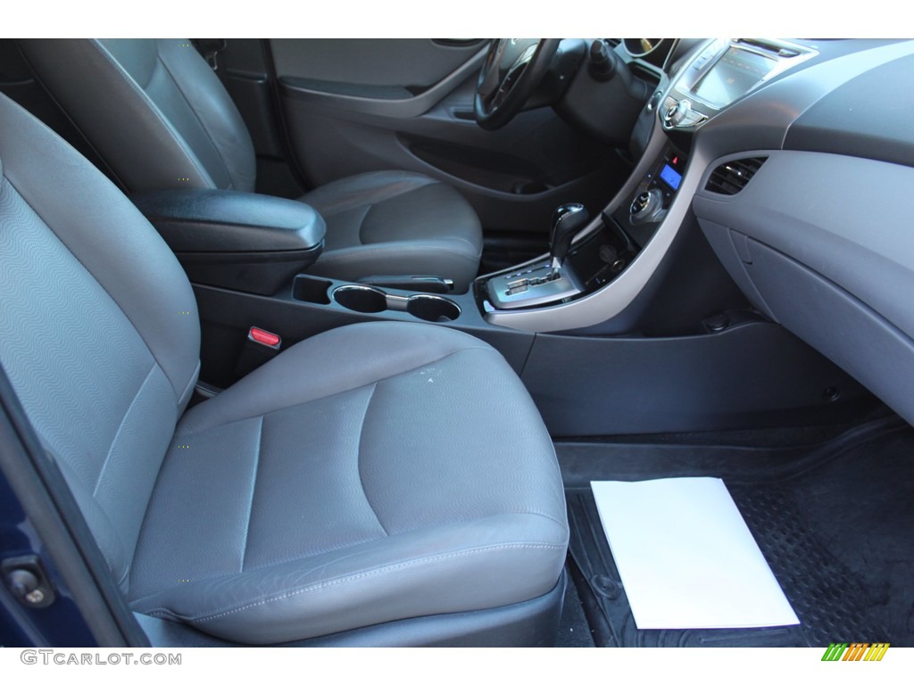 2013 Elantra Limited - Atlantic Blue / Gray photo #27