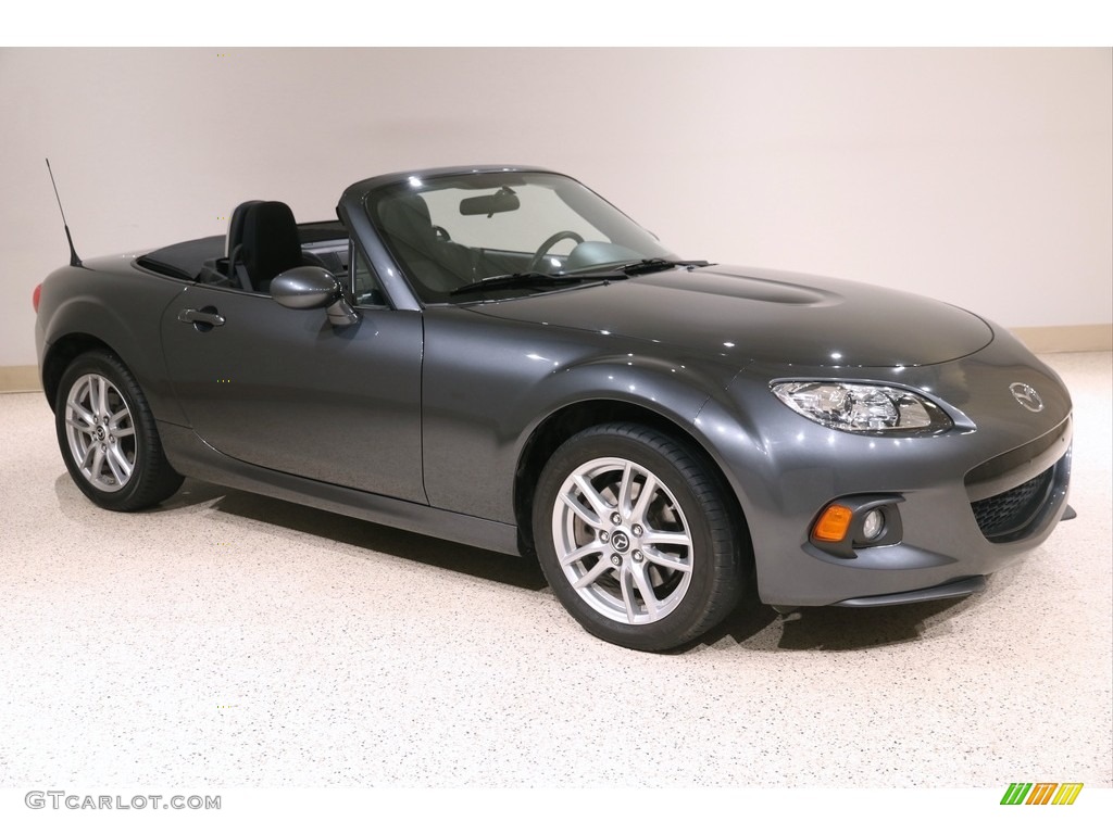 2014 MX-5 Miata Sport Roadster - Meteor Gray / Black photo #1