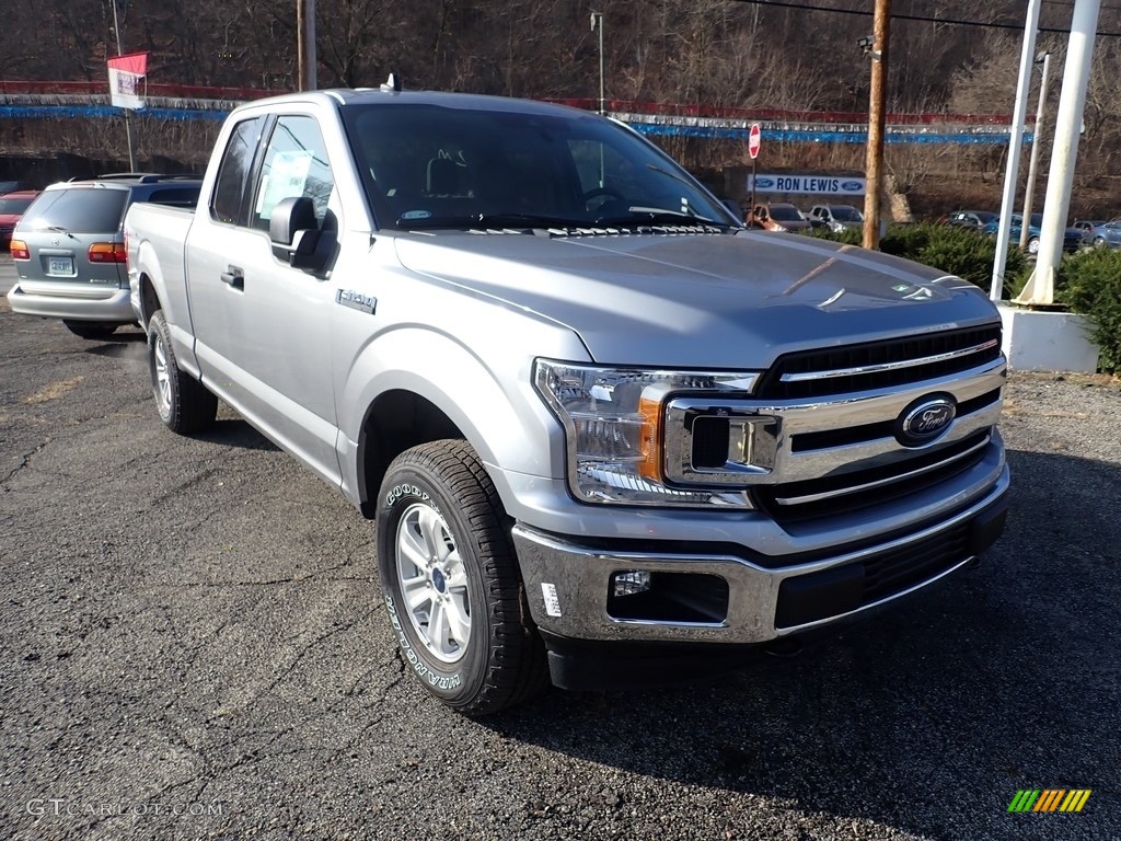 2020 F150 XLT SuperCab 4x4 - Iconic Silver / Medium Earth Gray photo #3