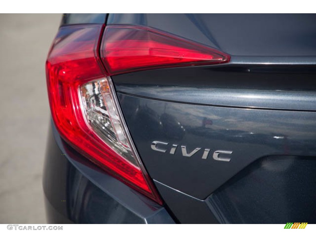 2018 Civic LX Sedan - Cosmic Blue Metallic / Ivory photo #12