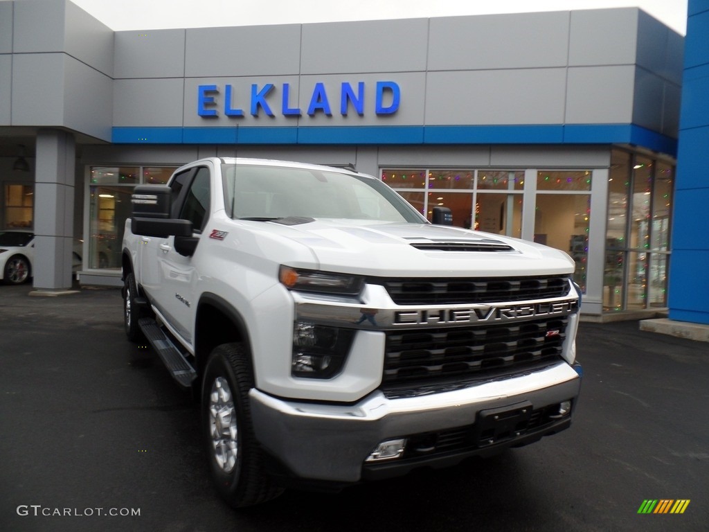 2021 Silverado 2500HD LT Crew Cab 4x4 - Summit White / Jet Black photo #4